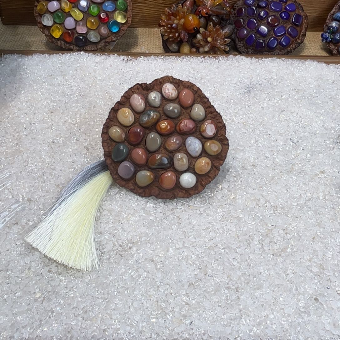 风***由莲蓬干花摆件永生花