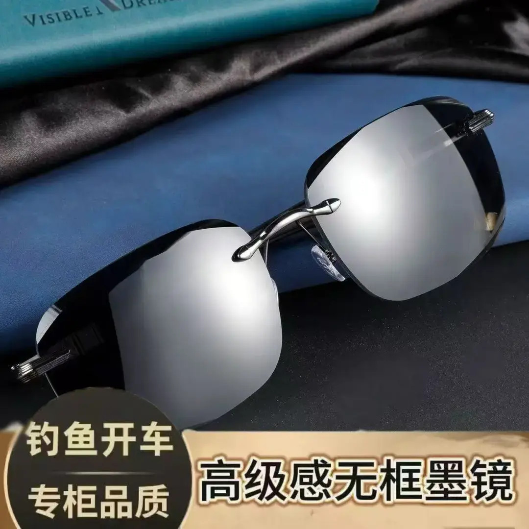 【豪车必备】新款无框偏光太阳镜气质潮流专为成熟男士设计商品图