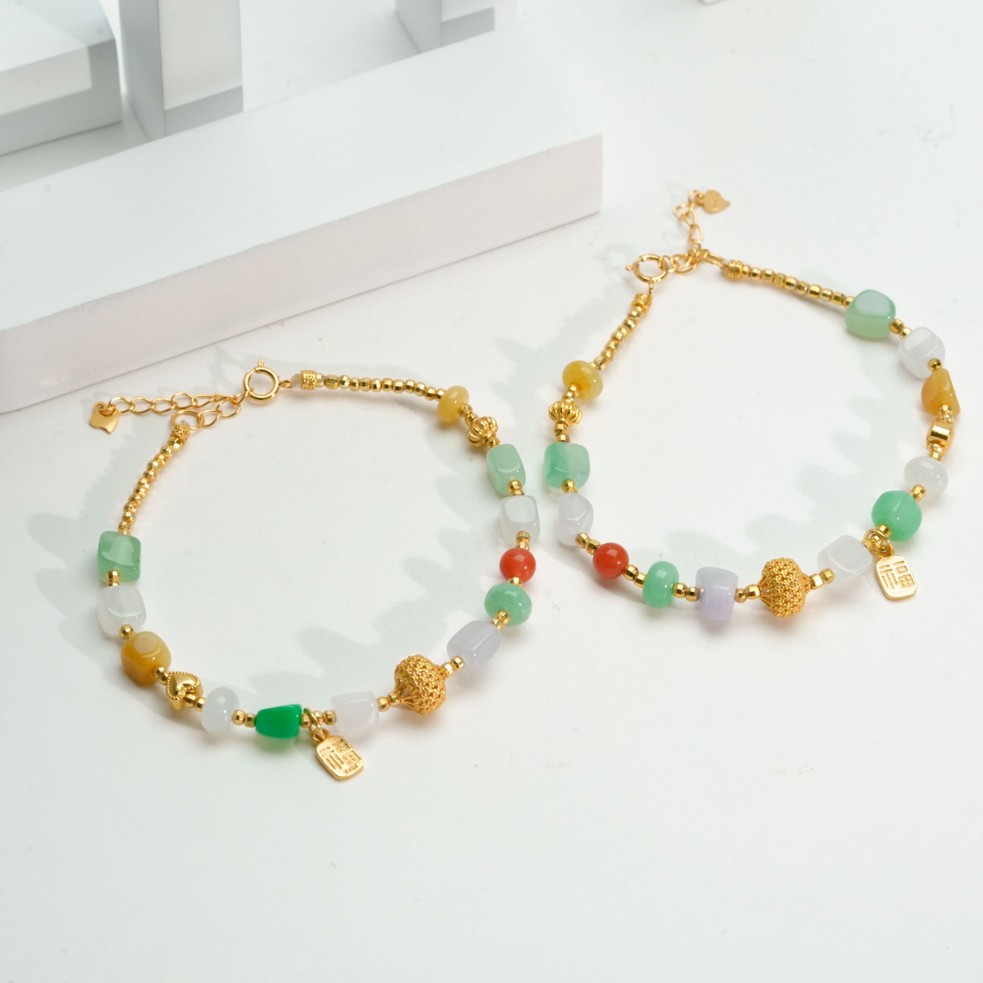 【小北好物】翡翠DIY手链【多样性发一件】QS14X110