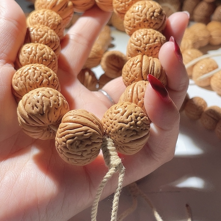 地***者吊坠桃核桃核手串金钱豹37