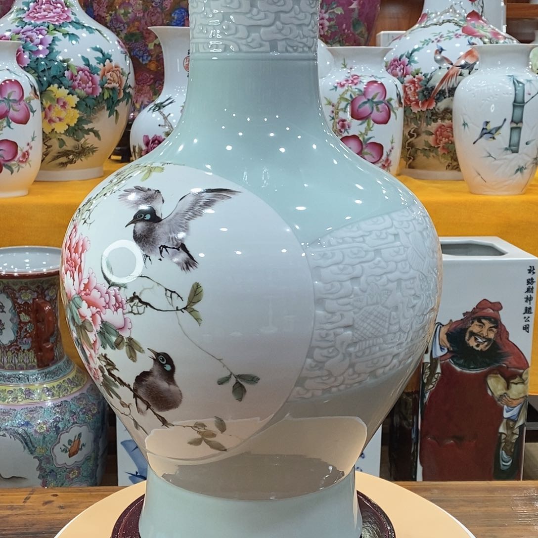 摆件好****安景德镇陶瓷赏瓶