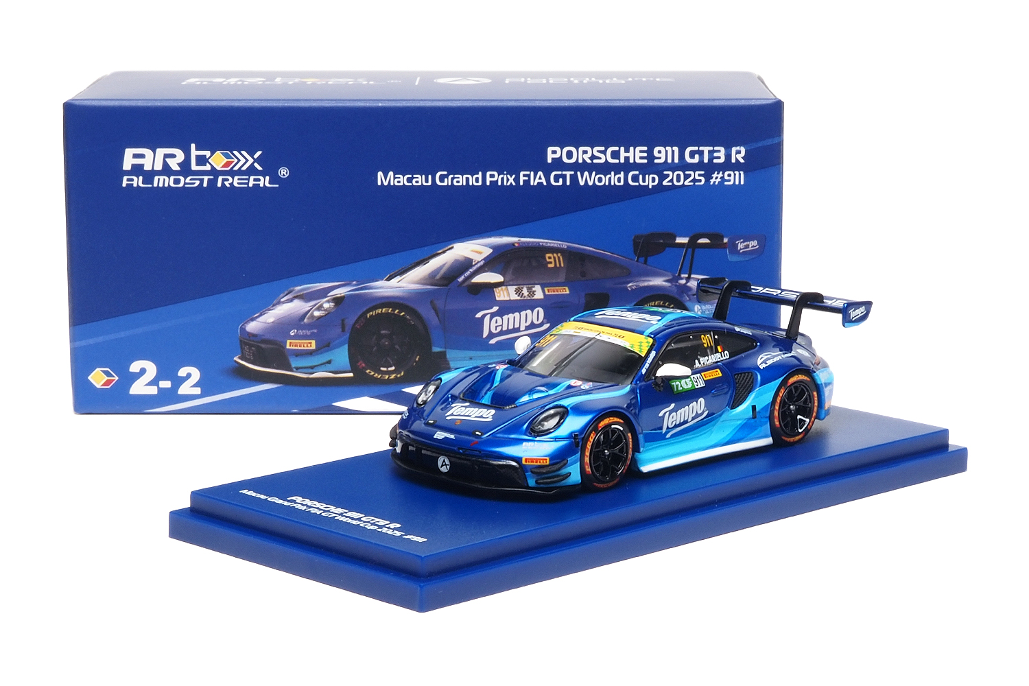 ARbox64比例白耳保时捷911GT3 RS