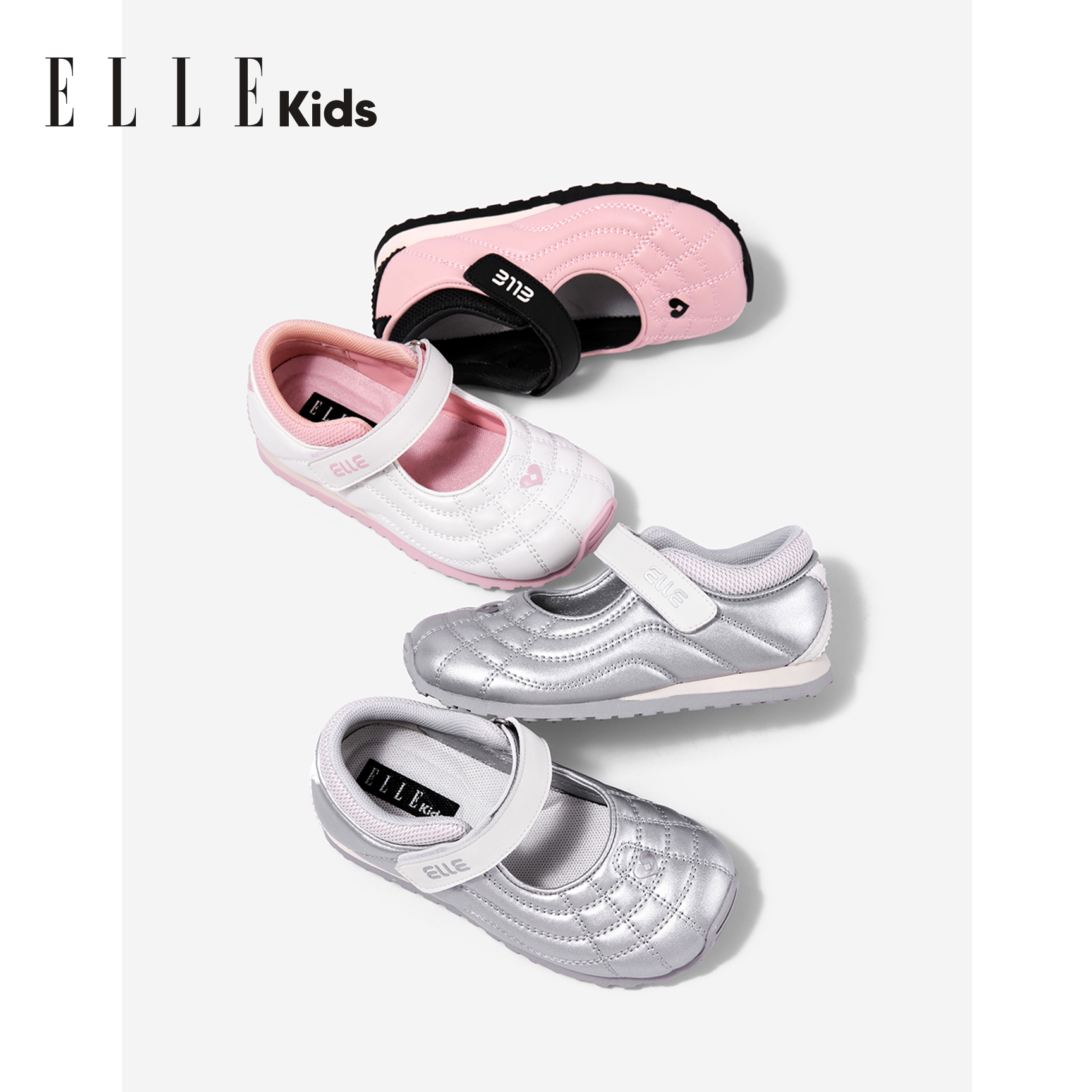 ELLE KIDS女童运动鞋2025夏季新款儿童鞋子女孩休闲鞋魔术贴童鞋