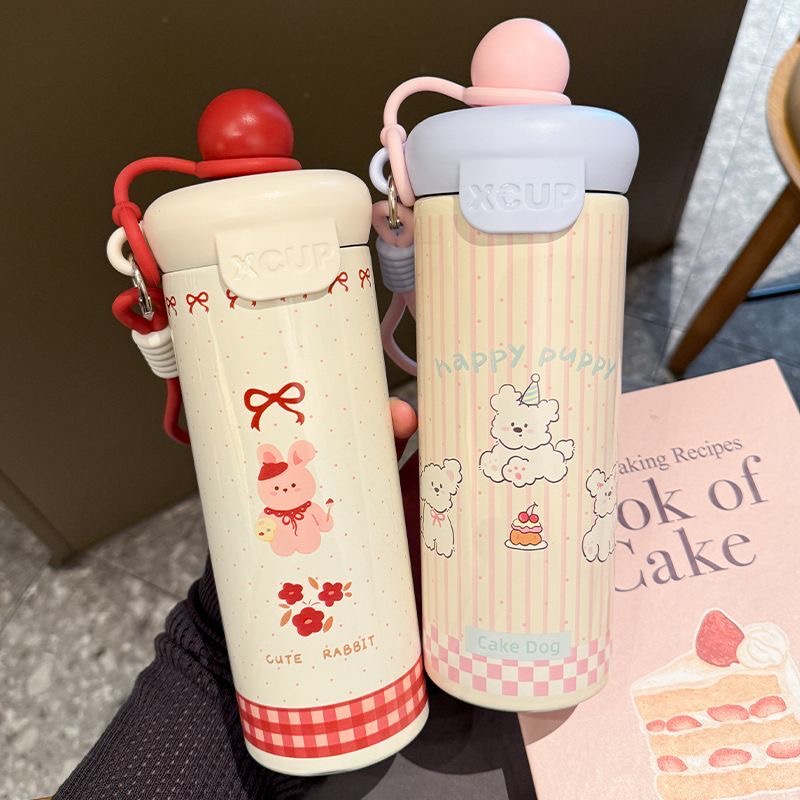 新款保温保冷浮球冰霸杯不锈钢卡通吸管杯冷饮杯巨无霸居日用套装