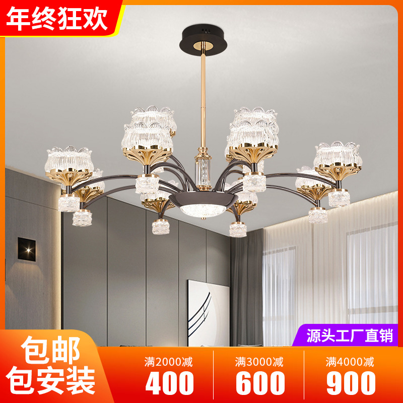 吊灯客厅2025新款轻奢高级感现代简约大气网红创意餐厅灯大厅主灯