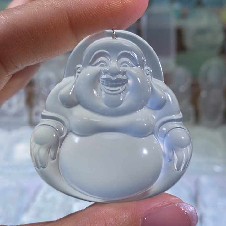 岫玉未镶嵌吊坠吊坠