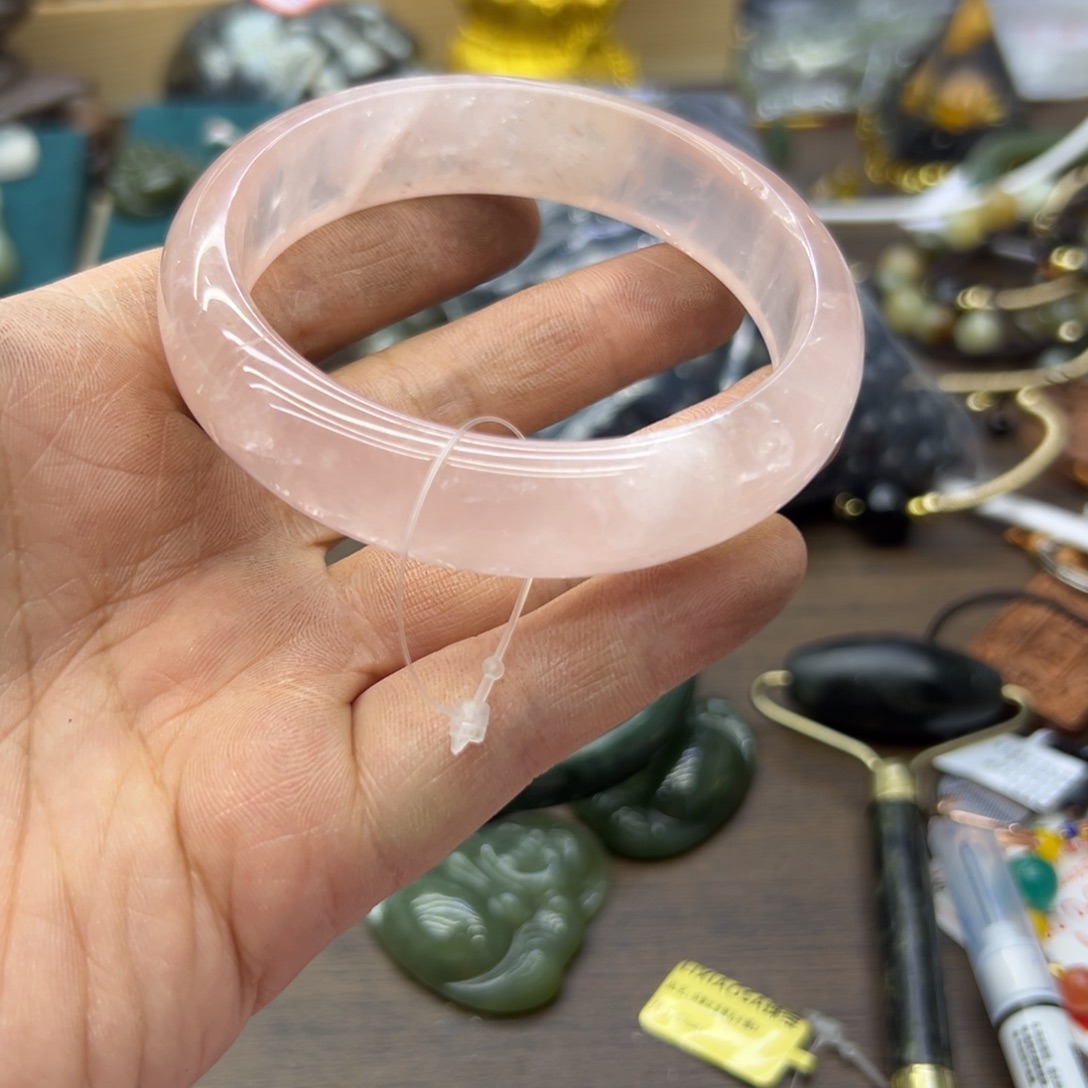 手镯未镶嵌水晶62圈围176瑕