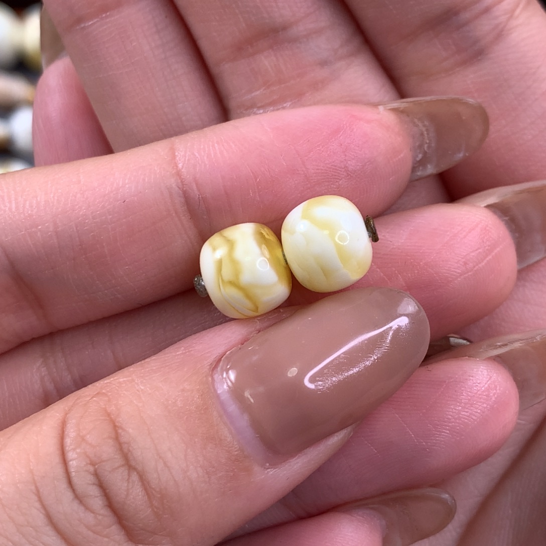 琥珀珠宝奇石未镶嵌琥珀蜜蜡9mm