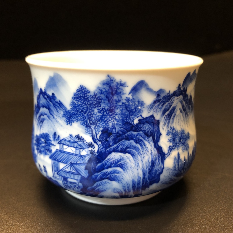12.22/N100520/00982/观山凝雪/山水炉式杯/口径7.4/高5.7/140cc