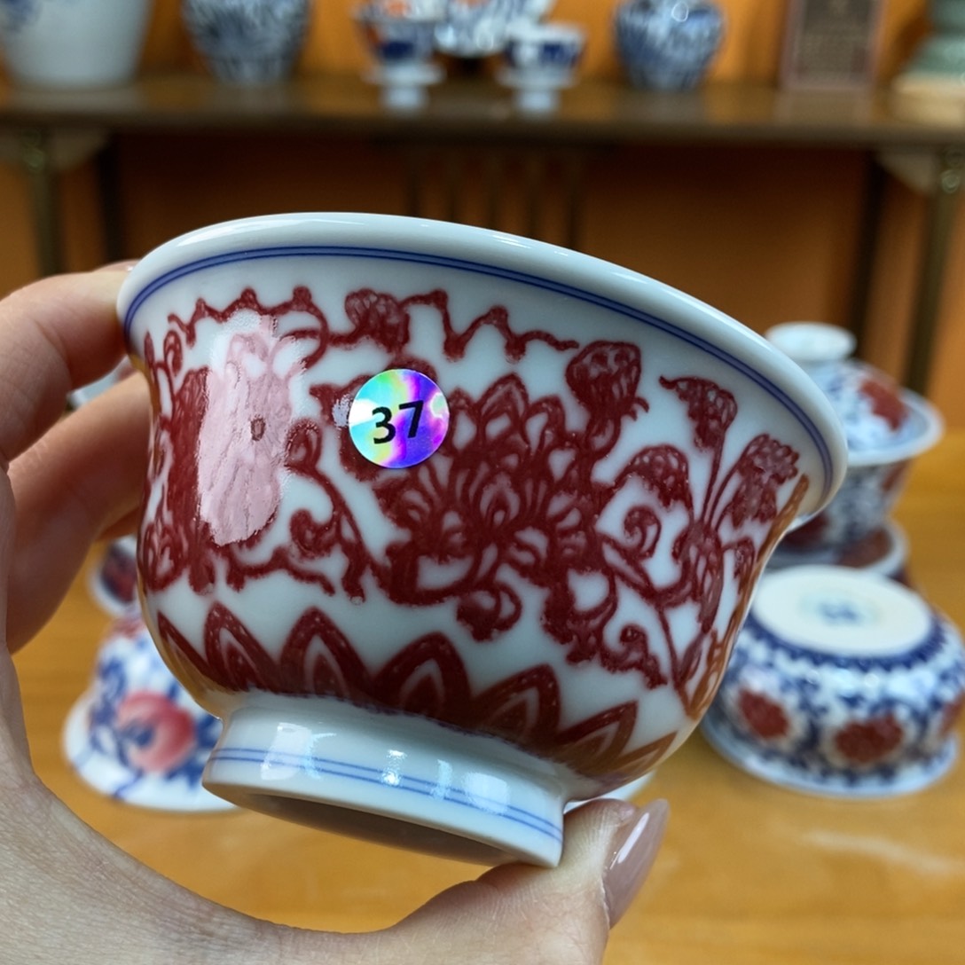 手绘现代茶具非古董