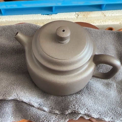 紫砂茶壶涛**旧天青泥料220cc