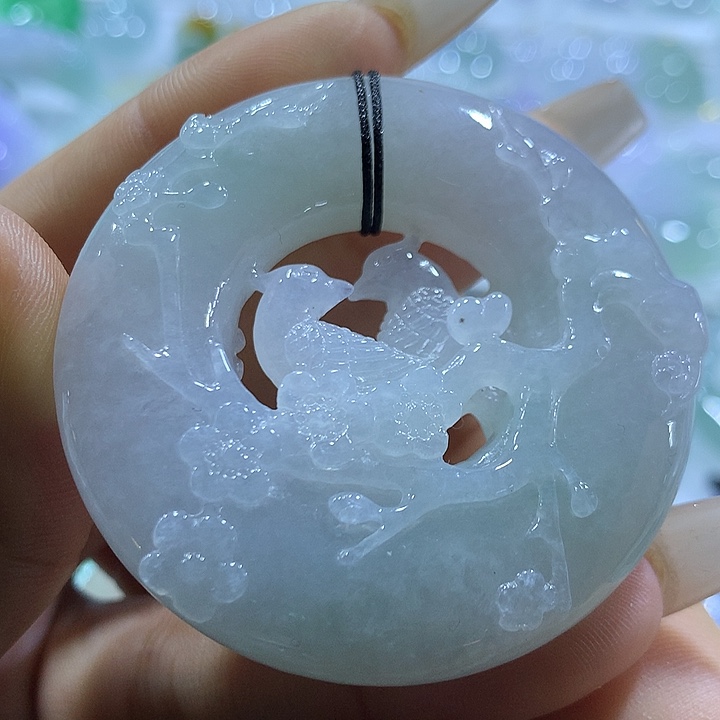 翡翠未镶嵌颈饰天然翡翠A货吊坠