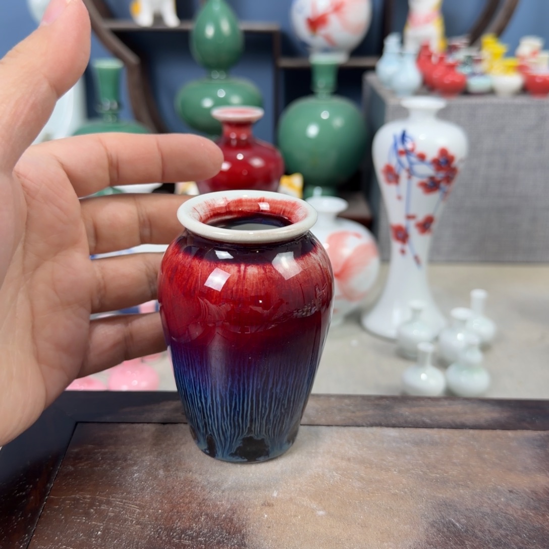 陶瓷手工小花器摆件