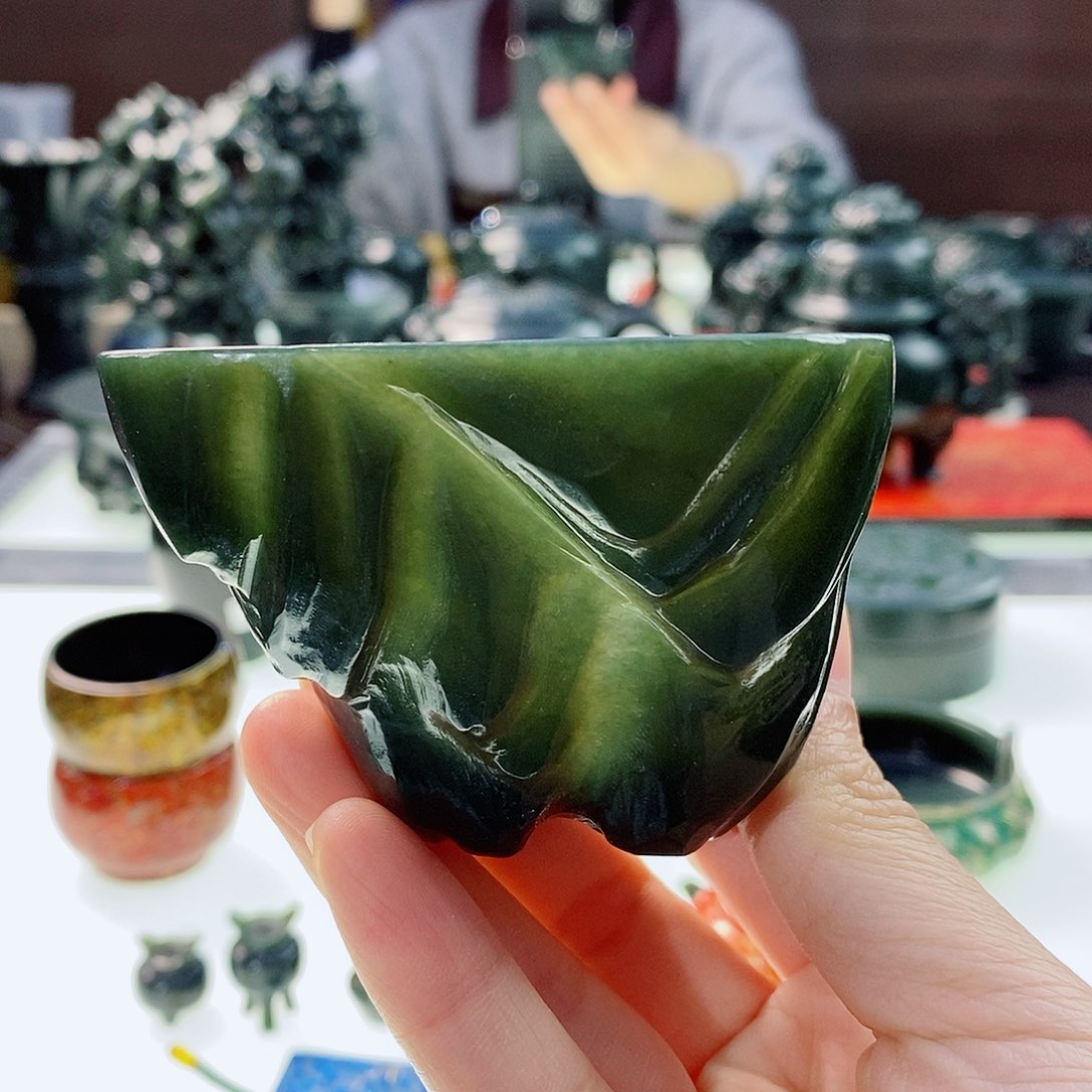 和田玉（青玉）把件未镶嵌