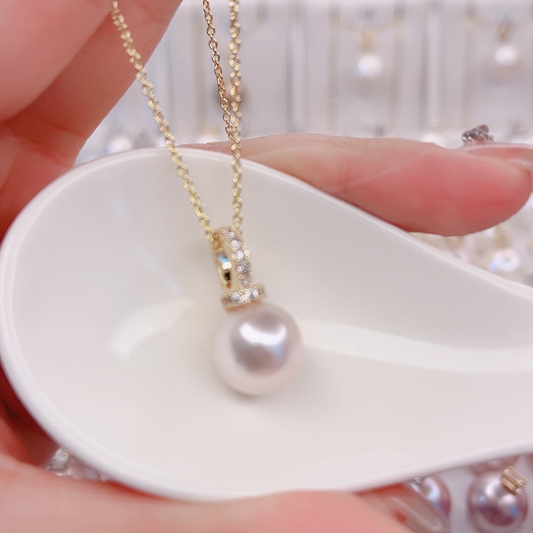 未镶嵌淡水珍珠吊坠(赠链)