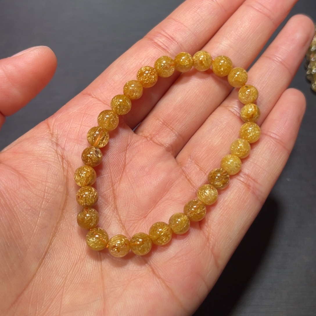 洪***生水晶未镶嵌手链金钛晶