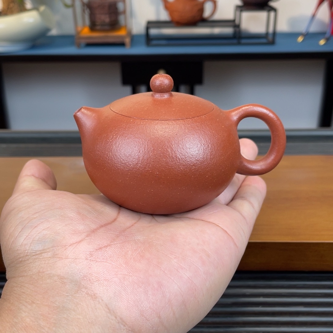 紫砂茶壶红降坡西施160cc