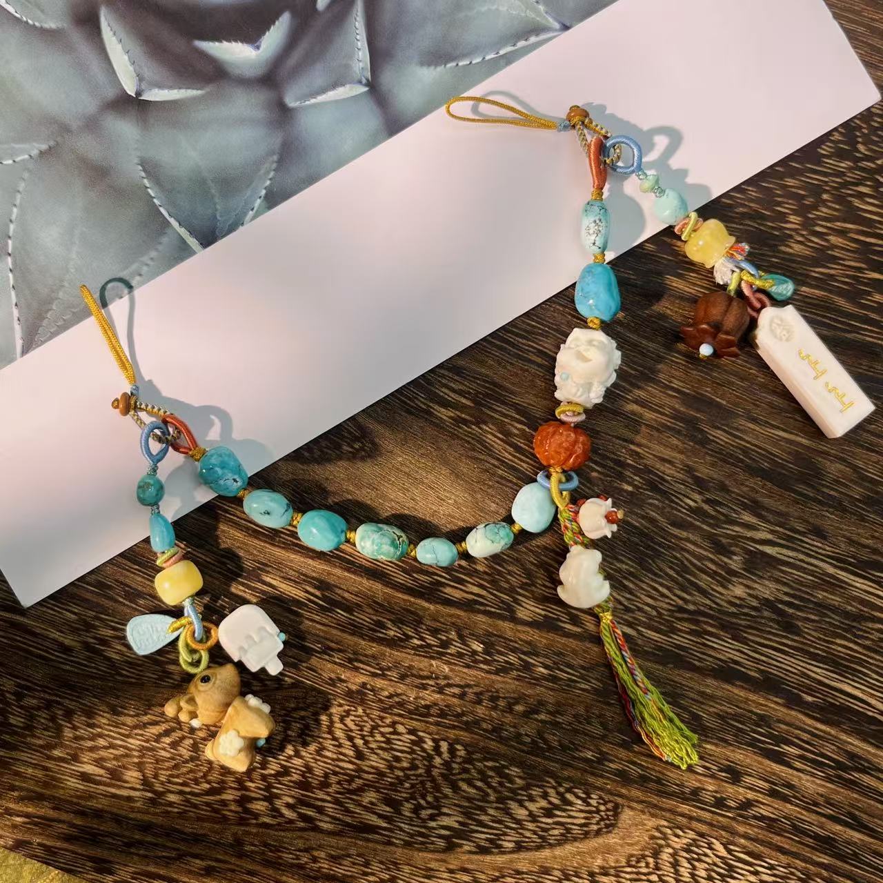 A3161-绿松石多宝手机链-时尚设计款