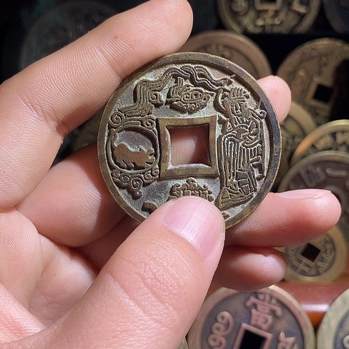 铜现代花钱工艺品工艺品