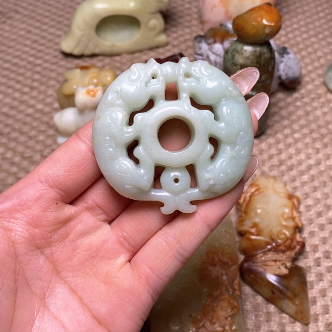 白玉菩提吊坠白玉菩提白玉菩提摆件