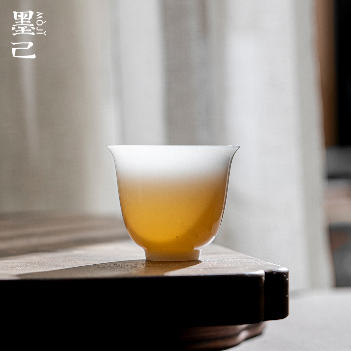 墨己 璞玉冰种羊脂玉瓷陶瓷舍予茶杯小号功夫茶具家用茶杯单杯