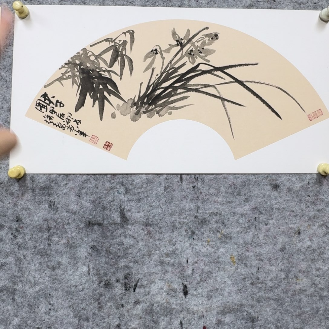 国画扇面66666666666