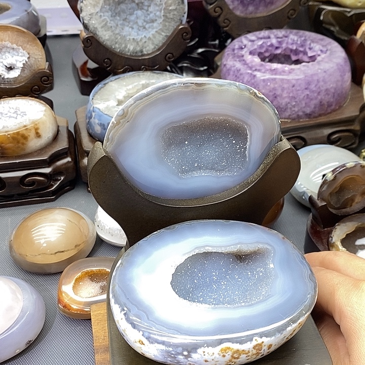 摆件紫晶未镶嵌聚宝盆