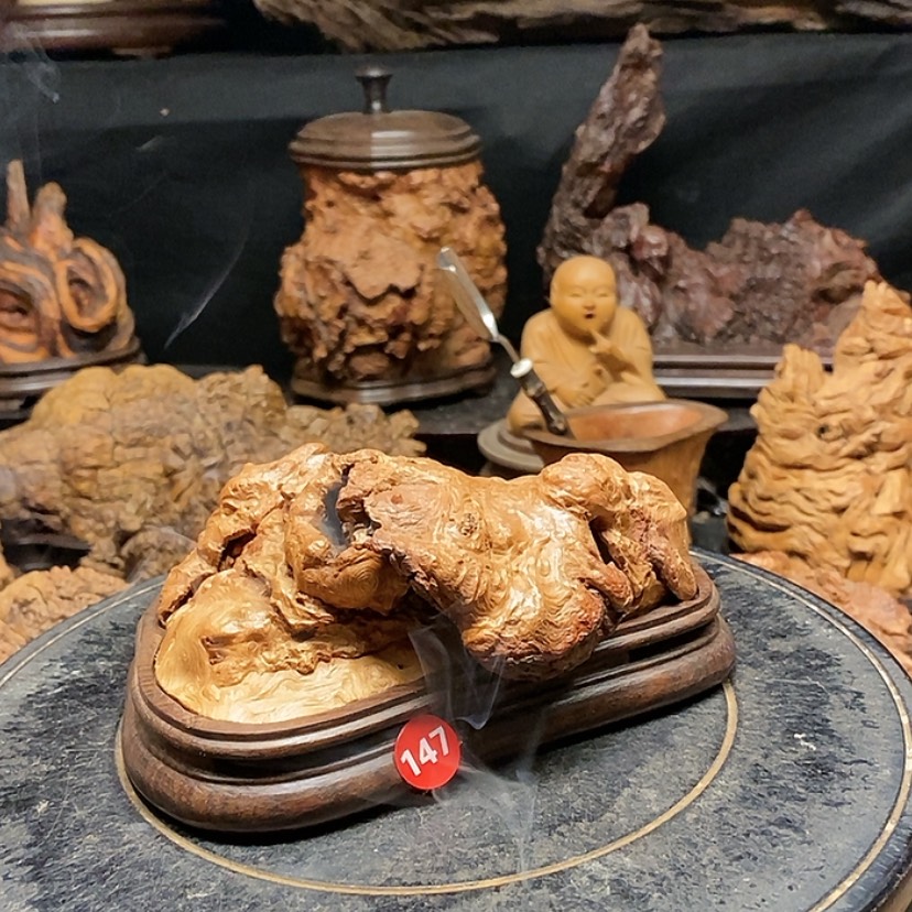 【闪购商品】147号荔枝木香炉工艺