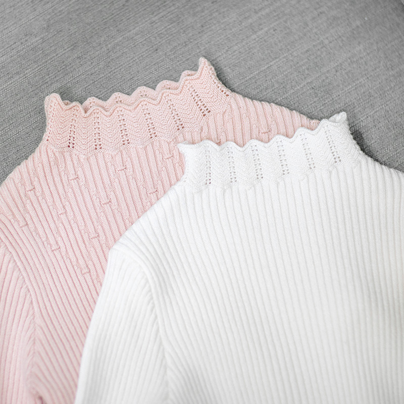 萌乎【打底毛衣】女童国风百搭针织衫秋冬款棉毛衣可贴肉童装223783