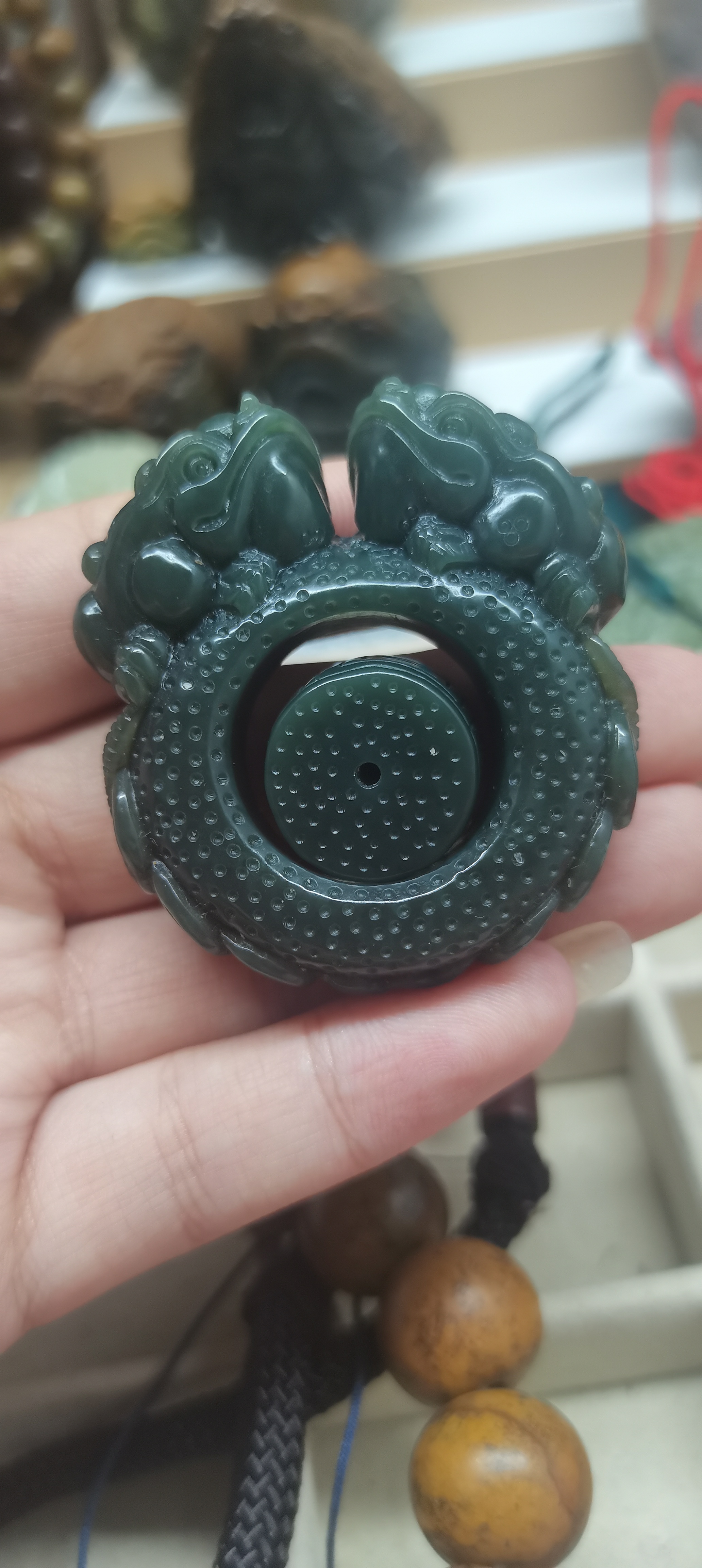 和田玉扳指金蝉扳指