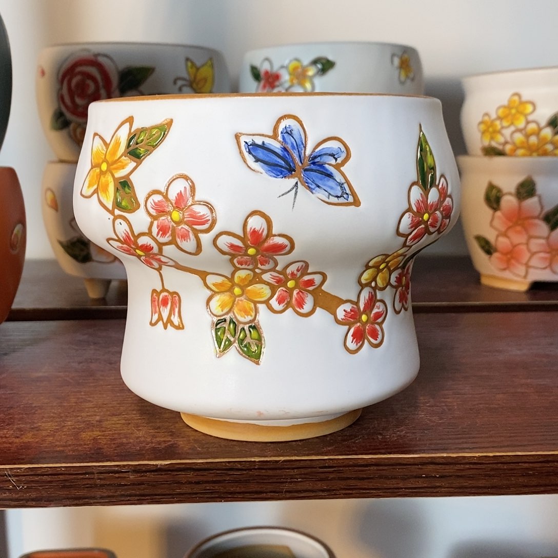 红陶韩式多肉植物花盆