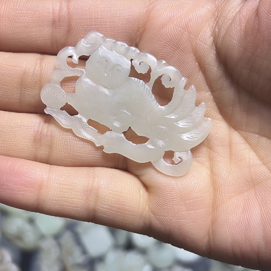 和田玉发饰未镶嵌