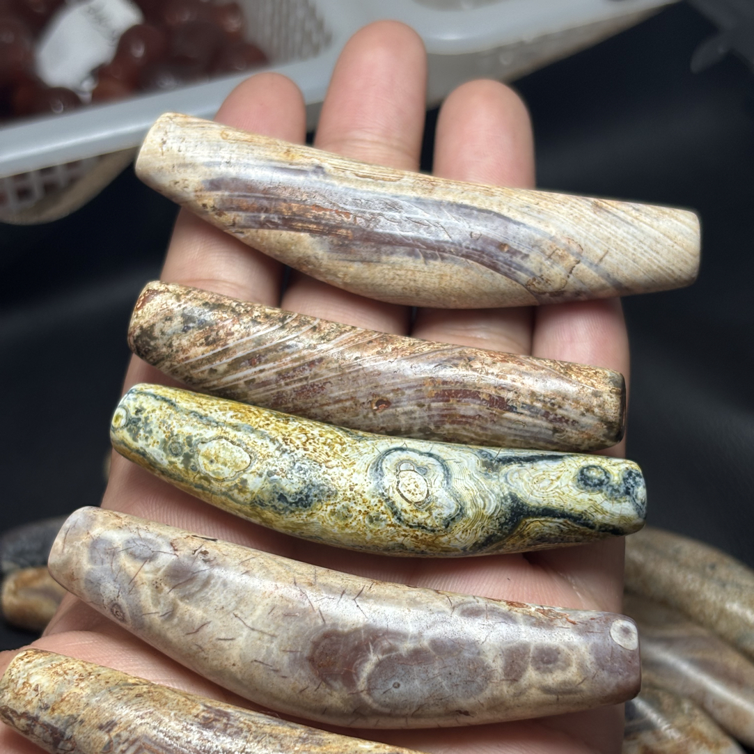 废土风格牛角型珠大尺寸随机发一颗挑选不退换