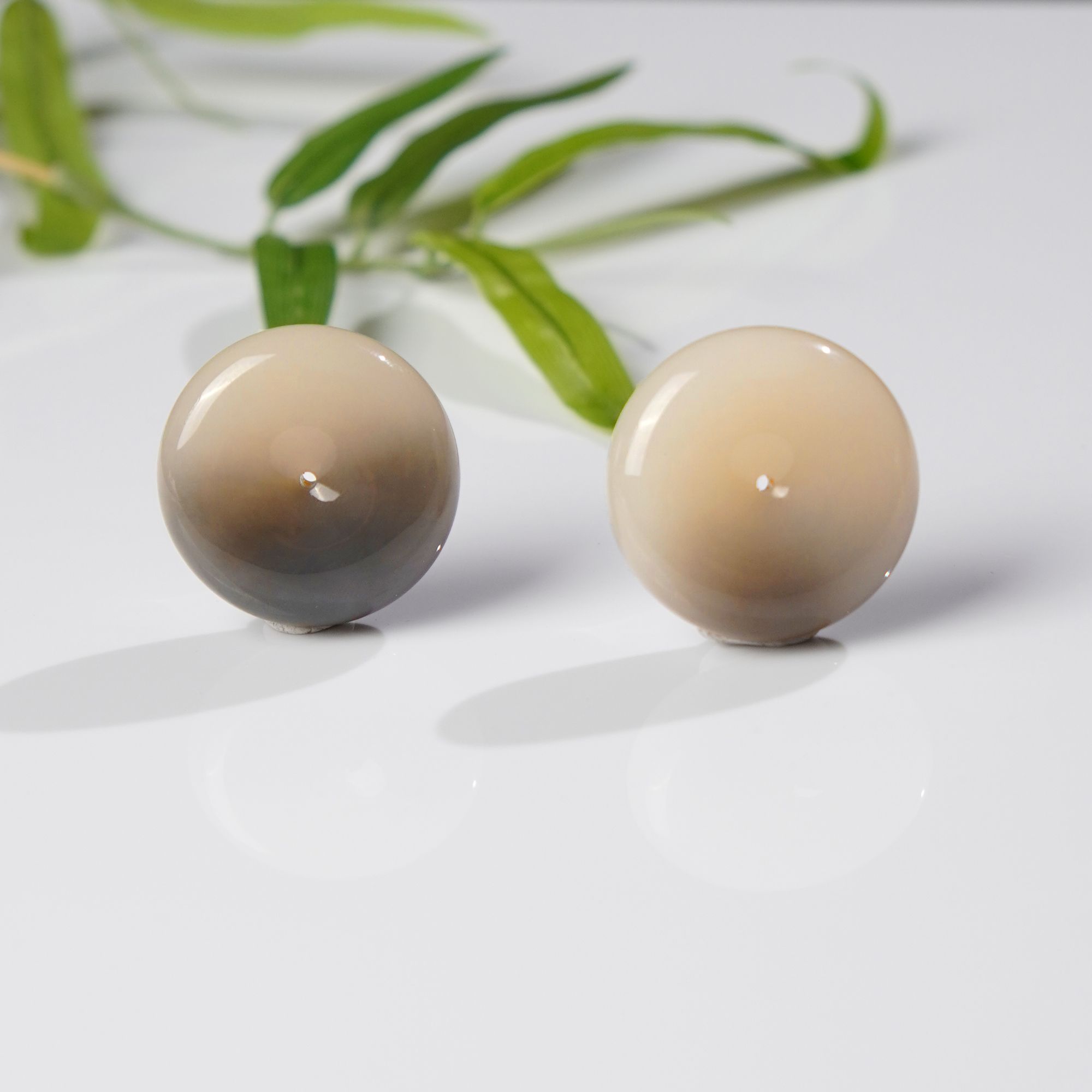 约37*12mm和田玉半山水平安扣多样性发一