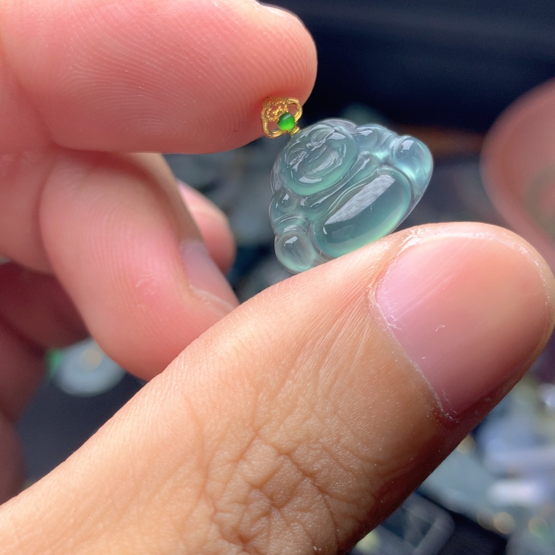 【闪购商品】翡翠18K金镶嵌颈饰翡翠