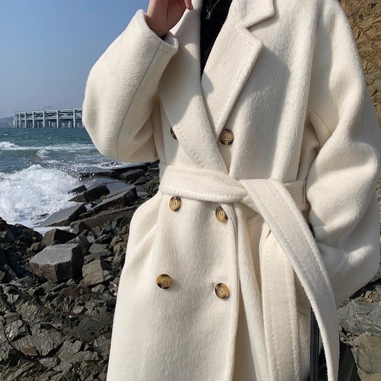 秋冬季时尚风毛呢大衣厚外套小香风气质网红百搭韩版（非主图）