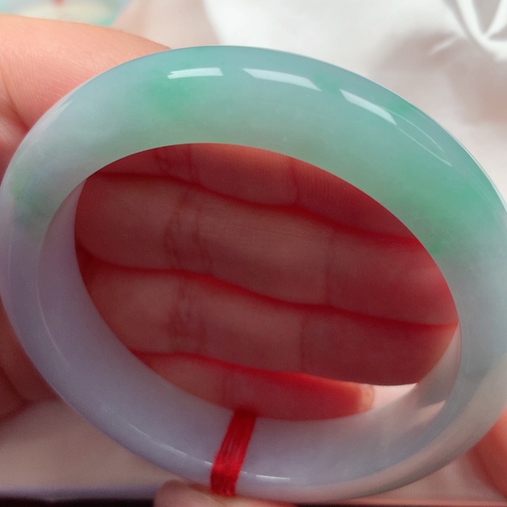 翡翠手镯未镶嵌冰胶阳绿59