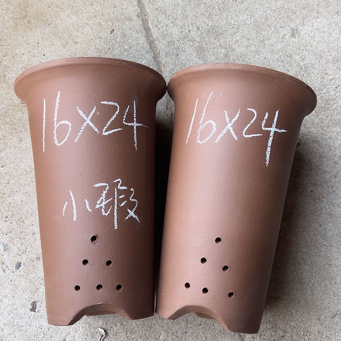 花盆紫砂宜兴紫砂花盆2只