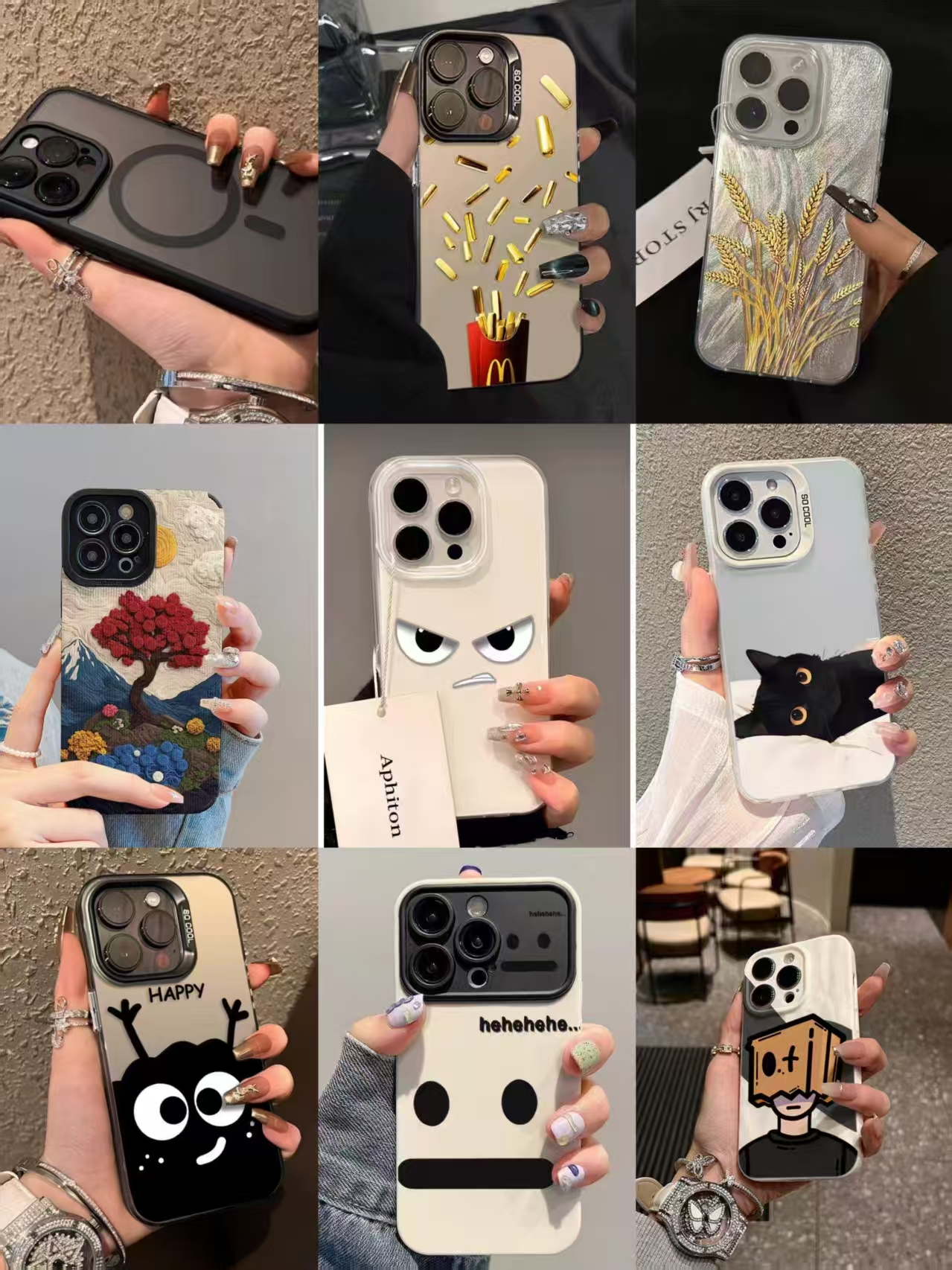 A【A201-A400】高货壳手机壳壳可爱卡通可爱防摔适用苹果iPhone