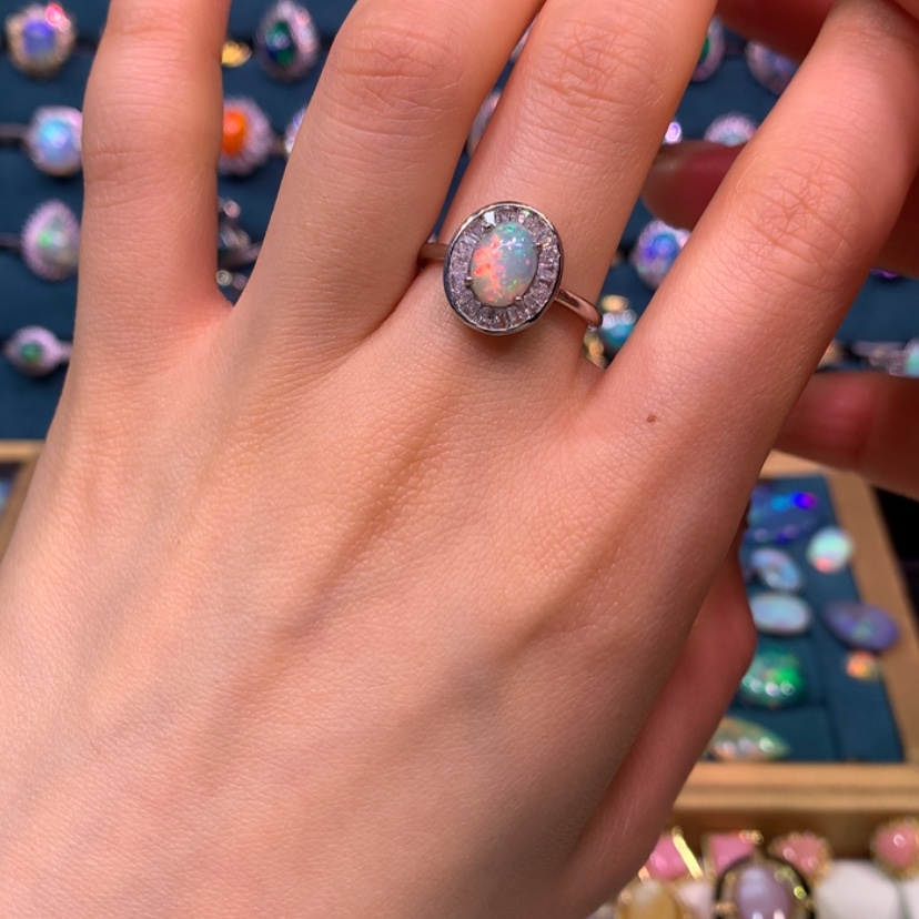 【闪购商品】欧泊戒指款式银S925镶嵌