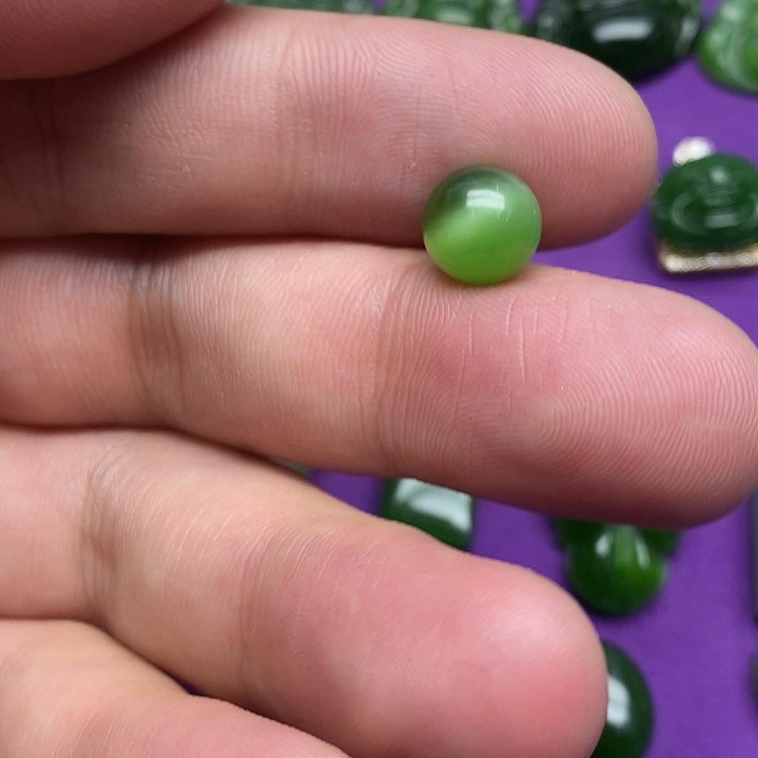 小***乐和田玉（碧玉）未镶嵌吊坠(不含链)