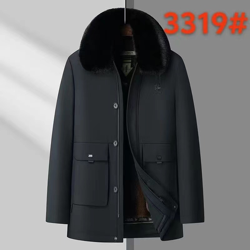 中老年男士冬季加厚棉衣，活里活套，一衣三穿，毛领可卸