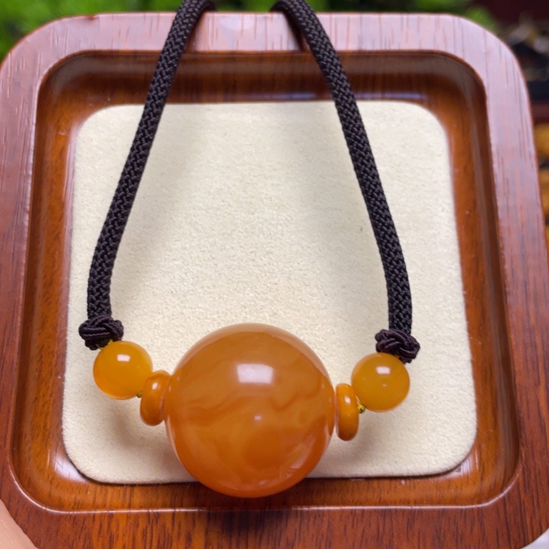 蜜蜡颈饰未镶嵌项链