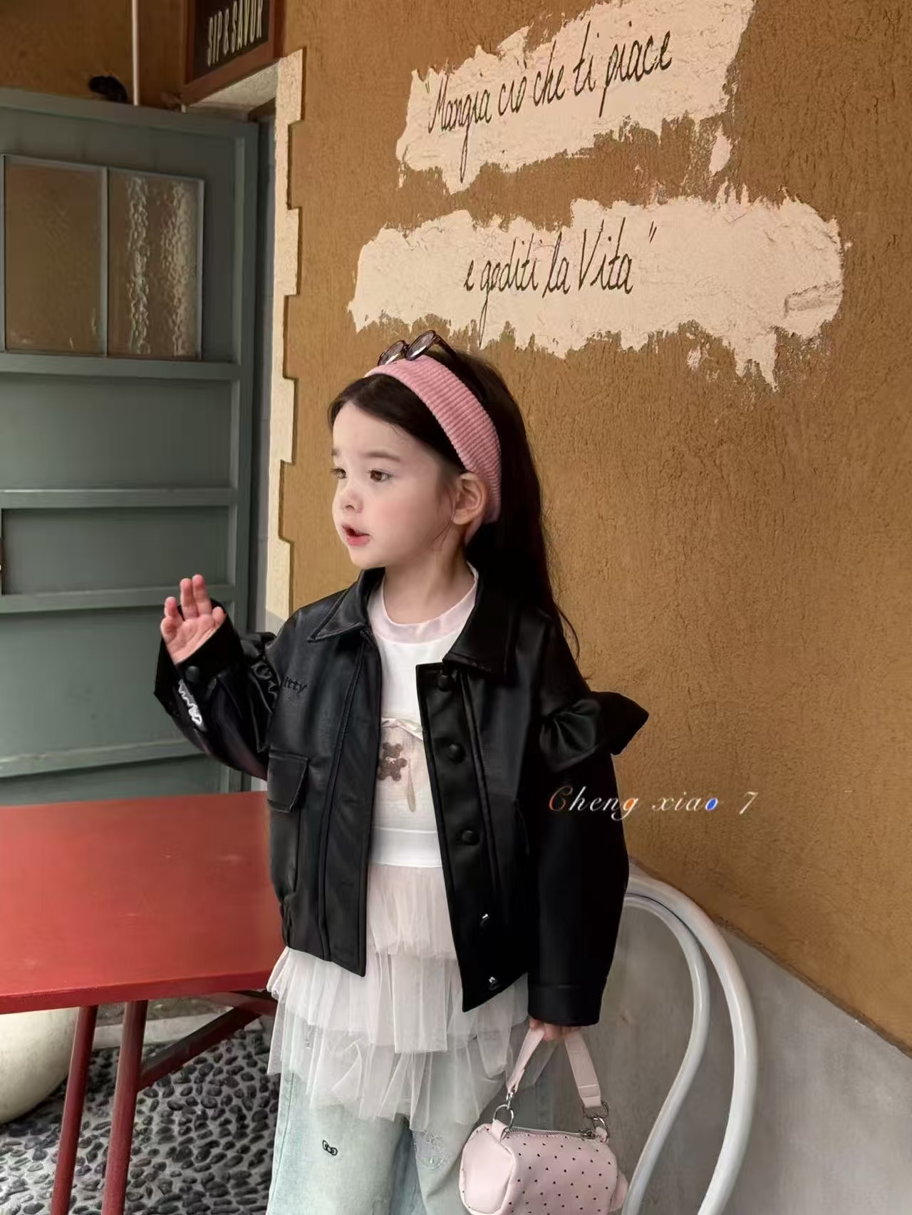 皮衣 LUOLA品牌童装