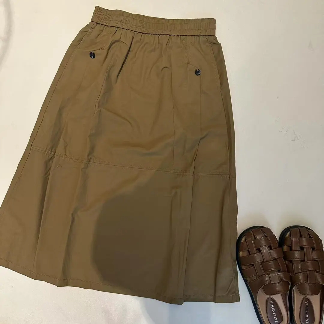 《姚家》K5900夏款设计感时尚工装半身长裙设计感显瘦百搭高档裙子