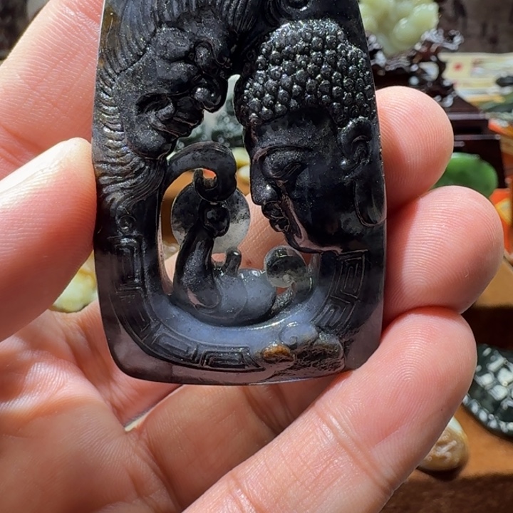 和田玉未镶嵌挂件