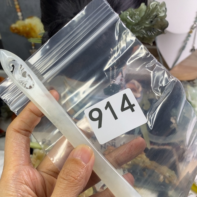 【闪购商品】岫玉发饰未镶嵌小*女