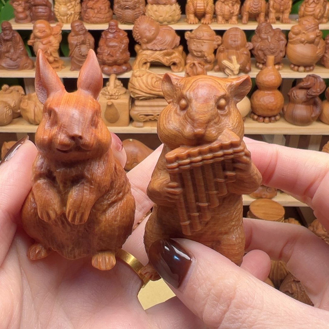 古***人崖柏太行崖柏手把件