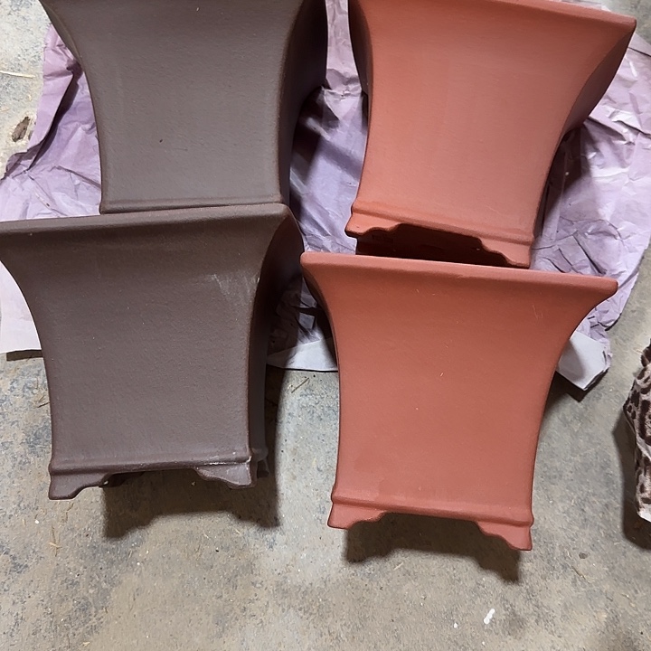 17×14四只手工方盆     