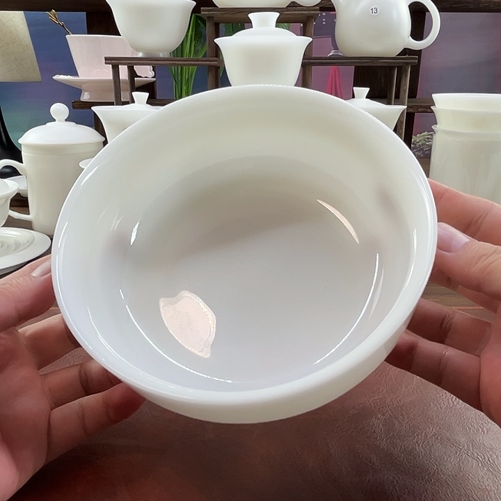 上釉璞玉瓷800ml茶洗茶渣缸